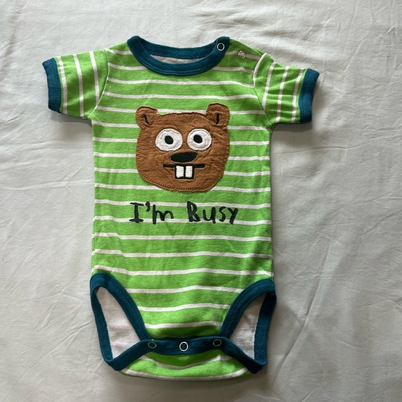 Lazy One - short sleeve onesie. Size 6 months - Picture 1 of 3